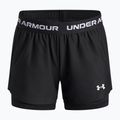 Pantaloni scurți de antrenament pentru copii Under Armour UA Tech Play Up 2IN1 Shorts black/black/white