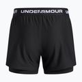 Pantaloni scurți de antrenament pentru copii Under Armour UA Tech Play Up 2IN1 Shorts black/black/white 2
