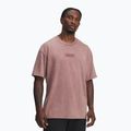 Tricou de antrenament bărbați Under Armour Project Rock Heavyweight Oversized maroon mist/black