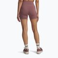 Pantaloni scurți de antrenament pentru femei Under Armour Project Rock Middie maroon mist/black 2