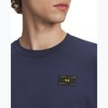 Tricou pentru bărbați  Under Armour Woven Label Heavyweight washed navy/black 3