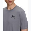 Tricou de antrenament pentru bărbați Under Armour Logo Emb Heavyweight titan gray/black 3