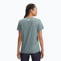 Tricou de antrenament pentru femei  Under Armour Tech V-Twist jasper blue/white 2
