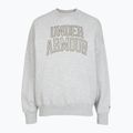 Hanorac pentru femei Under Armour Rival Fleece Varsity Crew halo gray light heather/expedition green 3