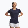 Tricou de antrenament pentru femei Under Armour Tech Twist midnight navy/white