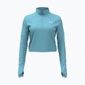 Longsleeve de antrenament pentru femei Under Armour Tech Branded 1/2 Zip blue haze/lumos lime/white