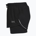 Pantaloni scurți de alergare pentru femei Under Armour Velociti Pro 4" 2N1 ultimate black/ultimate black/ultimate black 3
