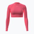 Longsleeve de antrenament pentru femei Under Armour HeatGear Crop Mock bittersweet pink/posh pink