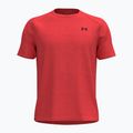 Tricou de antrenament pentru bărbați Under Armour Tech Textured venom red/black