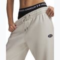 Pantaloni pentru femei Under Armour Icon Fleece Nov Jogger summit white/white 4