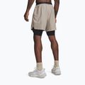 Pantaloni scurți de antrenament pentru bărbați Under Armour Vanish Woven 2.0 2IN1 Shorts timberwolf taupe/black 3