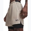 Pantaloni scurți de antrenament pentru bărbați Under Armour Vanish Woven 2.0 2IN1 Shorts timberwolf taupe/black 4