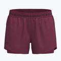 Pantaloni scurți de antrenament pentru femei Under Armour Tech Play Up 2IN1 Shorts claret/claret/ox blood