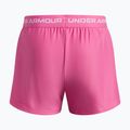 Pantaloni scurți de antrenament pentru copii Under Armour UA Tech Play Up 2IN1 Shorts pink frenzy/white 2