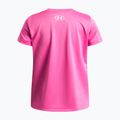 Tricou de antrenament pentru copii Under Armour Tech SSC SS pink frenzy/white 2