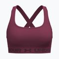 Sutien de antrenament Under Armour Crossback Mid claret/ox blood