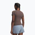 Tricou de antrenament pentru femei Under Armour Motion Fitted SS peppercorn/white 2
