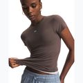 Tricou de antrenament pentru femei Under Armour Motion Fitted SS peppercorn/white 3