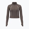 Bluză de antrenament pentru femei Under Armour Meridian Contour Full Zip peppercorn/white/peppercorn