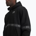 Bluză pentru bărbați Under Armour Icon Fleece Taped Full Zip ultimate black/white 3
