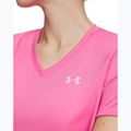 Tricou de antrenament pentru femei Under Armour Tech SSV Solid pink frenzy/prime pink 3