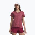 Tricou de antrenament pentru femei Under Armour Tech V-Twist claret/ox blood