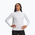 Longsleeve de antrenament pentru femei Under Armour ColdGear Mock LS white/halo gray
