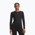 Longsleeve de antrenament pentru femei Under Armour ColdGear Crew ultimate black/white
