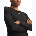 Longsleeve de antrenament pentru femei Under Armour ColdGear Crew ultimate black/white 3