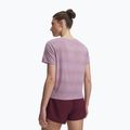 Tricou de alergare pentru femei Under Armour Velociti SS mauve pink/reflective 2