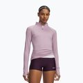 Bluză pentru femei de alergare Under Armour Velociti Half Zip mauve pink/reflective
