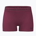 Pantaloni scurți de antrenament pentru femei Under Armour HeatGear Shorty claret/ox blood