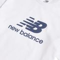 Set pentru copii New Balance Stacked Logo Tee & FT Short nb bright white 11