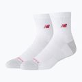 Șosete New Balance Active Premium Crew Quarter 2 pairs white
