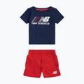 Set pentru copii New Balance Contrast Athletic Tee & Nylon Short nb navy
