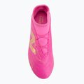 Încălțăminte de fotbal pentru copii New Balance Tekela Team V5 pink heat/metallic gold/pink satin 5