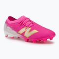 Ghete de fotbal New Balance Furon Pro V8 FG pink heat/sea salt/gold metallic