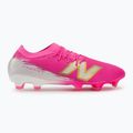 Ghete de fotbal New Balance Furon Pro V8 FG pink heat/sea salt/gold metallic 2