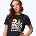 Tricou de trekking pentru femei Columbia Ruby Springs Graphic Fitted black/get hiked 5