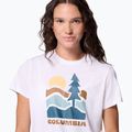 Tricou de trekking pentru femei Columbia Ruby Springs Graphic Fitted white/get hiked 5