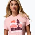 Tricou de trekking pentru femei Columbia Ruby Springs Graphic Fitted pink sand/get hiked 5