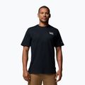 Tricou de trekking pentru bărbați Columbia Explorers Canyon Back black/peaks and waves