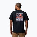 Tricou de trekking pentru bărbați Columbia Explorers Canyon Back black/peaks and waves 3