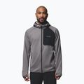 Bluză pentru bărbați Columbia Triple Canyon Grid Fleece Hooded Full Zip II city grey/black