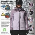 Geacă de schi pentru femei Columbia Highland Summit III Insulated lavender pearl/shale purple 14