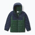 Geacă pentru copii Columbia Powder Lite II Hooded rain forest/collegiate navy 8