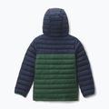Geacă pentru copii Columbia Powder Lite II Hooded rain forest/collegiate navy 9