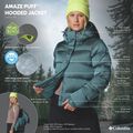 Geacă cu puf pentru femei Columbia Amaze Puff Hooded everblue high shine 12