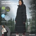 Palton fleece pentru femei Columbia Amaze Puff Long Hooded black 19