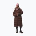 Palton fleece pentru femei Columbia Amaze Puff Long Hooded tobacco